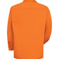 Men's Long Sleeve Wrinkle-Resistant Cotton Work Shirt - SC30 - Orange