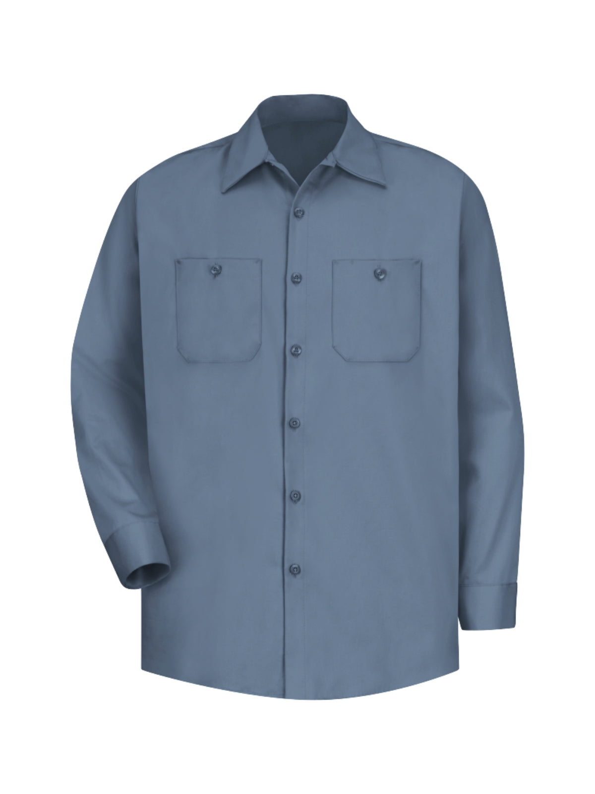 Men's Long Sleeve Wrinkle-Resistant Cotton Work Shirt