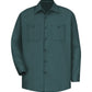 Men's Long Sleeve Wrinkle-Resistant Cotton Work Shirt