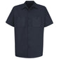 Men's Short Sleeve Wrinkle-Resistant Cotton Work Shirt