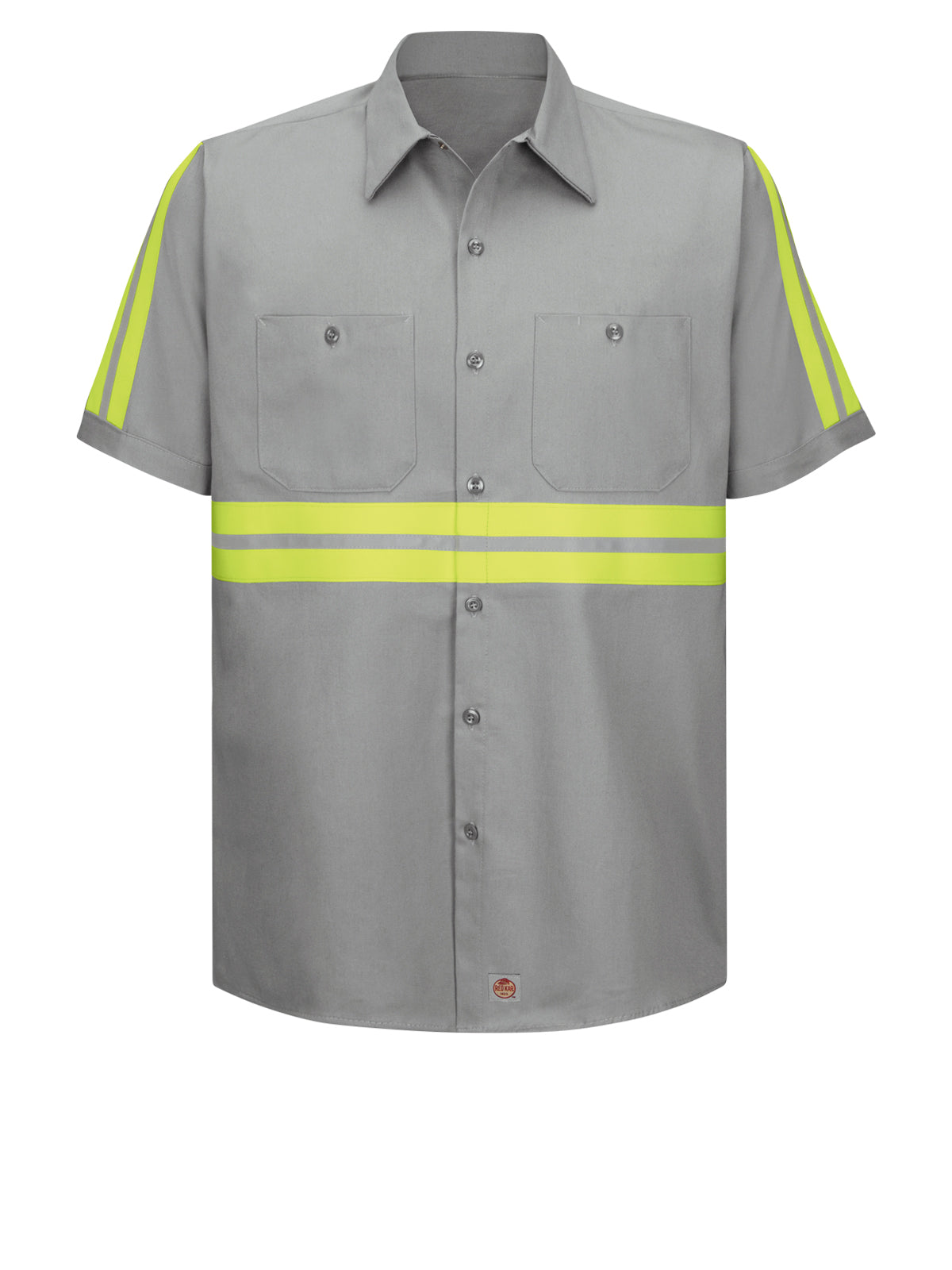 Men's Short Sleeve Wrinkle-Resistant Cotton Work Shirt