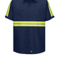 Men's Short Sleeve Wrinkle-Resistant Cotton Work Shirt