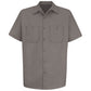 Men's Short Sleeve Wrinkle-Resistant Cotton Work Shirt