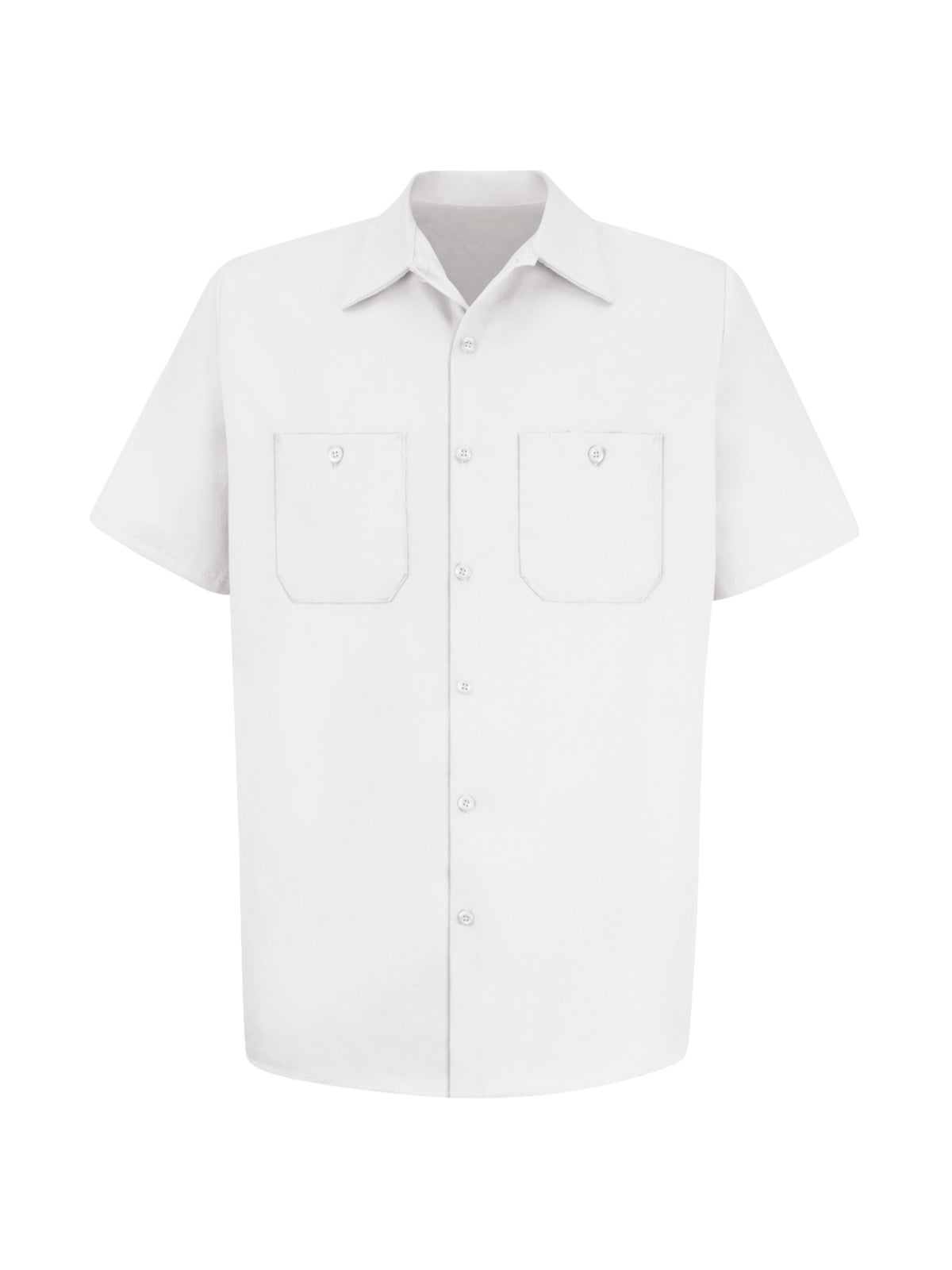 Men's Short Sleeve Wrinkle-Resistant Cotton Work Shirt