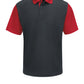 Men's Short Sleeve Performance Knit Color-Block Polo