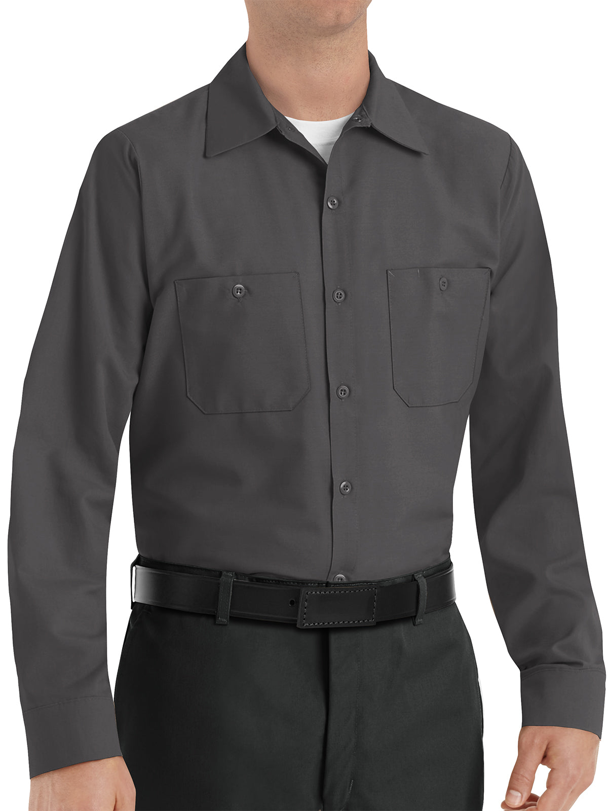 Men's Long Sleeve Industrial Work Shirt