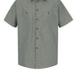 Men's Short Sleeve Striped Work Shirt