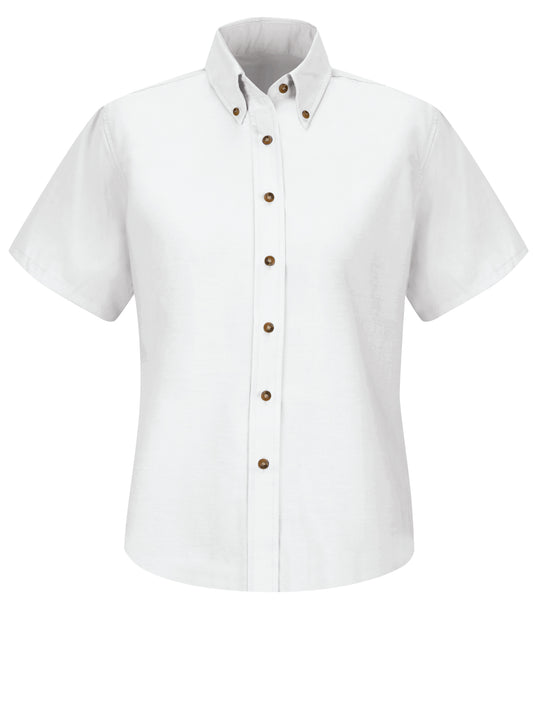 Women's Short Sleeve Poplin Dress Shirt