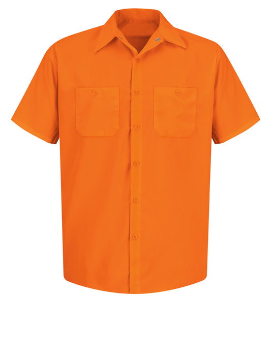 Men's Hi-Visibility Short Sleeve Work Shirt