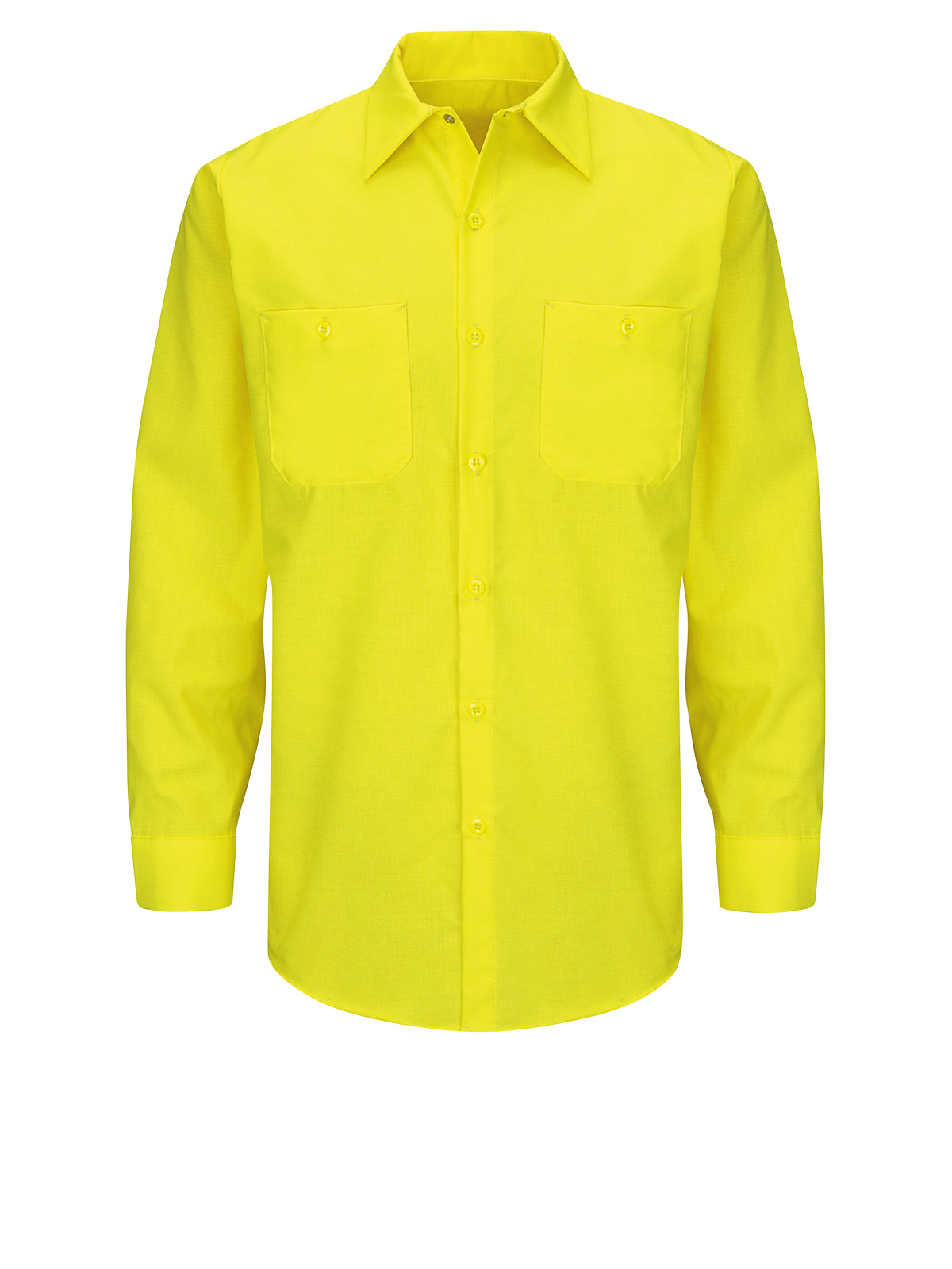 Men's Hi-Visibility Long Sleve Ripstop Work Shirt