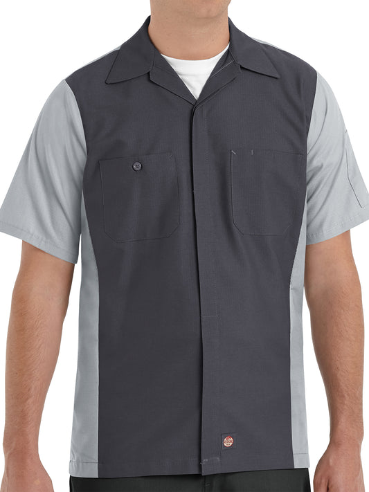 Men's Short Sleeve Two-Tone Crew Shirt