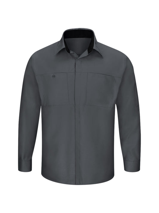 Men's Long Sleeve Performance Plus Shop Shirt