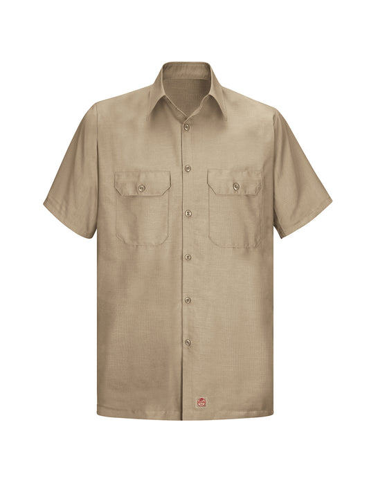 Men's Short Sleeve Solid Rip Stop Shirt