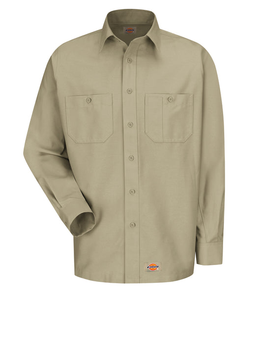 Men's Long Sleeve Black Canvas Workshirt