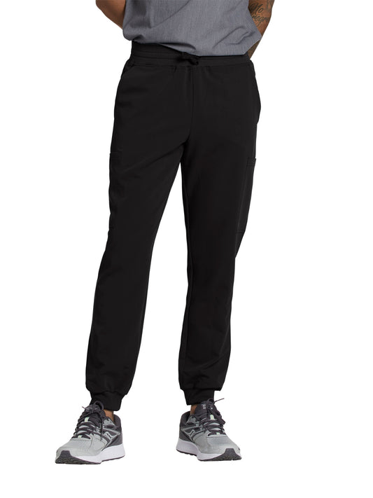 Men's 6-Pocket Rib-Knit Waistband Jogger Scrub Pant