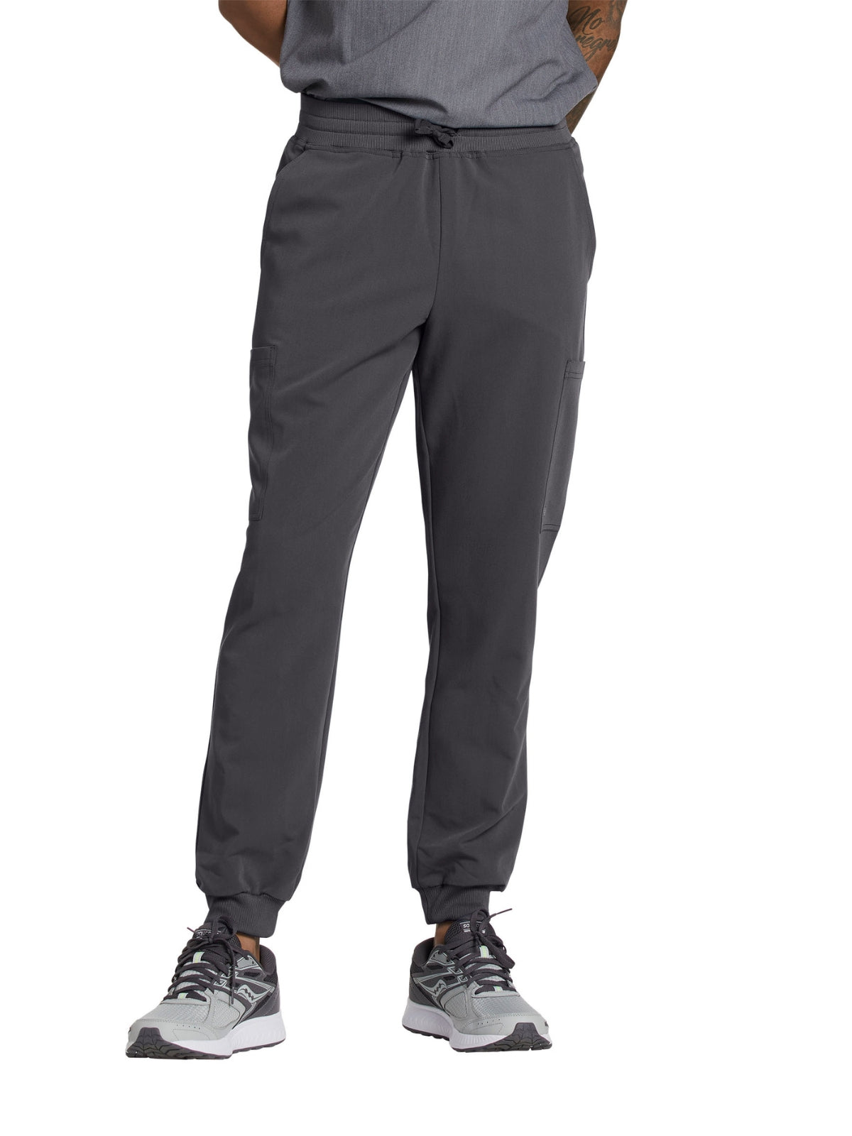 Men's 6-Pocket Rib-Knit Waistband Jogger Scrub Pant