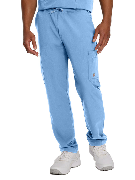 Men's 7-Pocket Straight Leg Cargo Scrub Pant