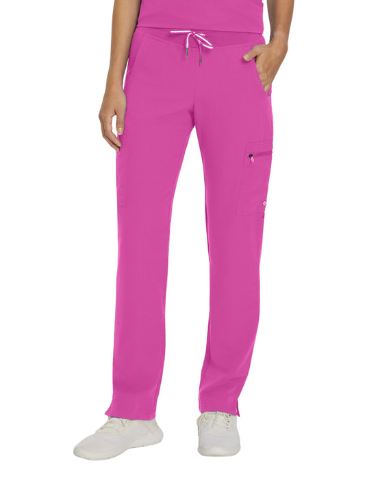 Women's 6-Pocket Low-Rise Waist Cargo Scrub Pant