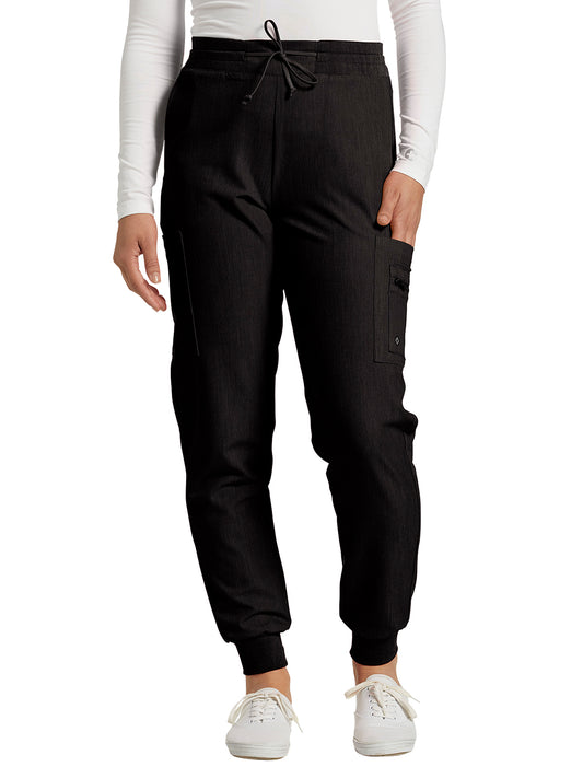 Women's 7-Pocket Mid-Rise Triple-Elastic Waist Jogger Pant