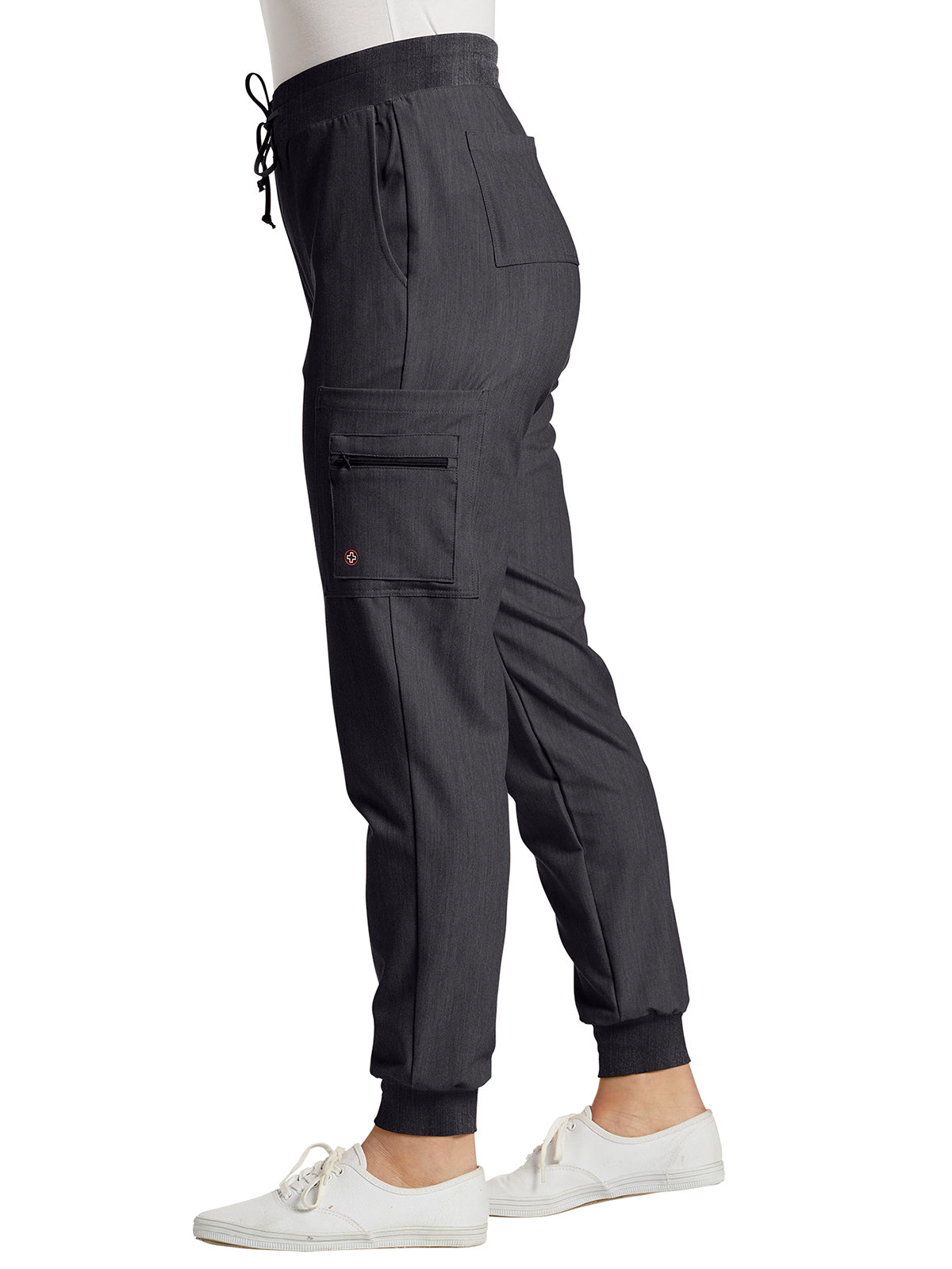 Women's 7-Pocket Mid-Rise Triple-Elastic Waist Jogger Pant