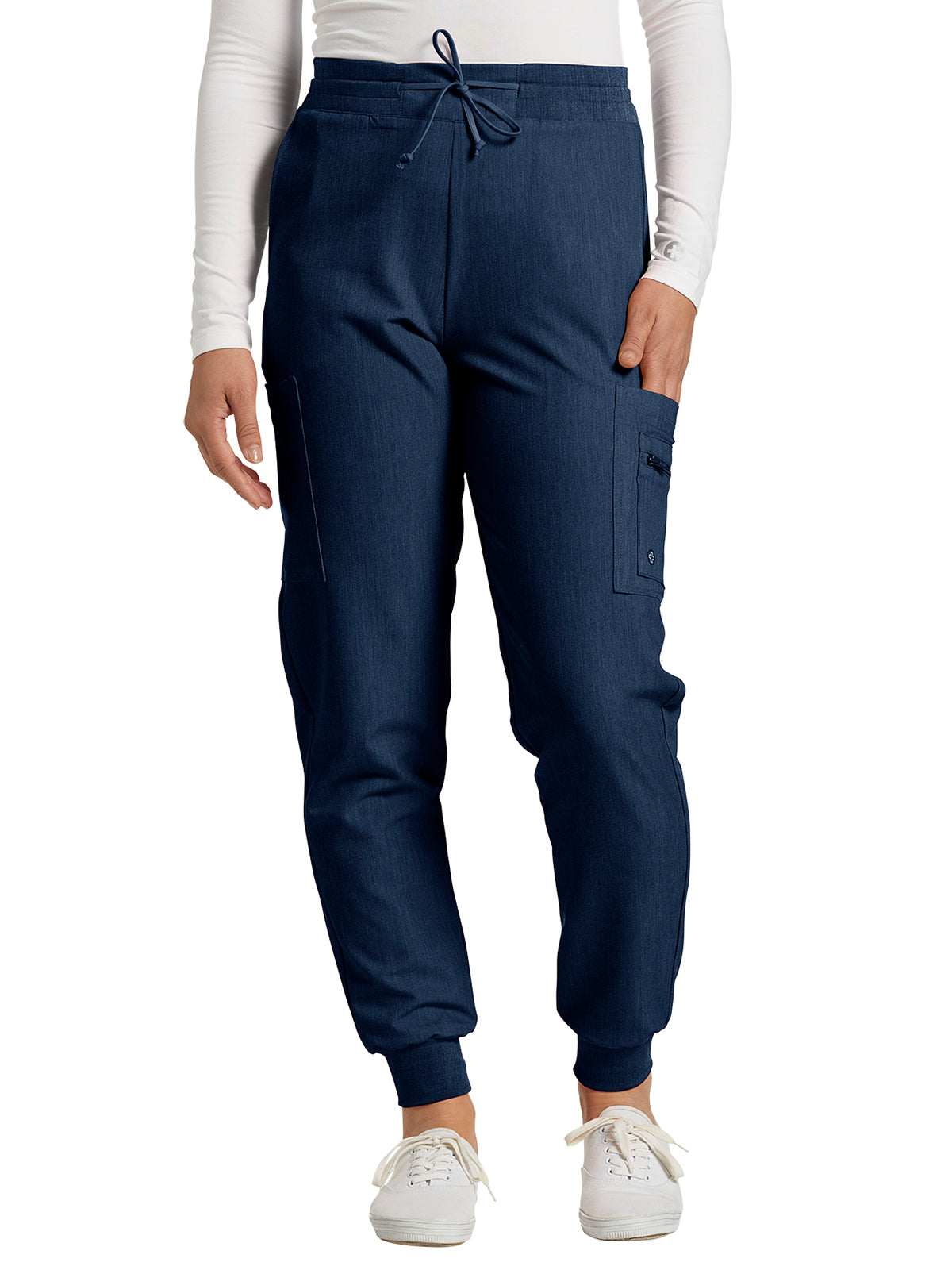 Women's 7-Pocket Mid-Rise Triple-Elastic Waist Jogger Pant