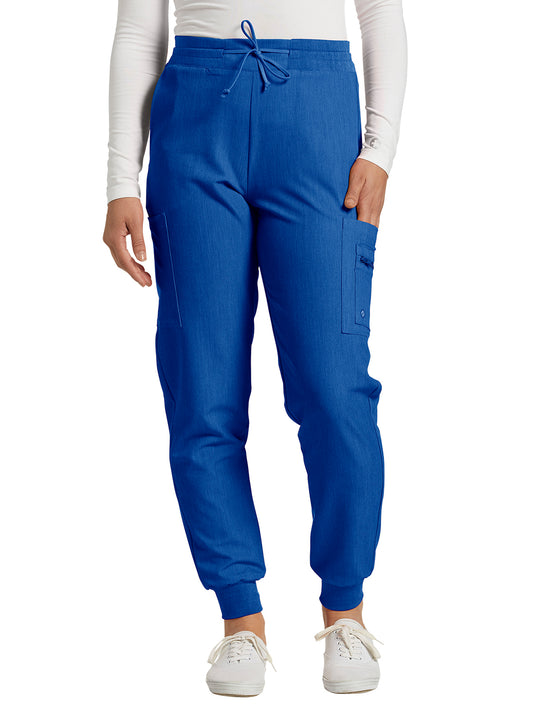 Women's 7-Pocket Mid-Rise Triple-Elastic Waist Jogger Pant