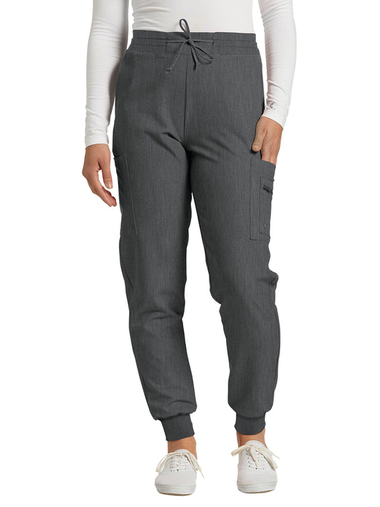 Women's 7-Pocket Mid-Rise Triple-Elastic Waist Jogger Pant