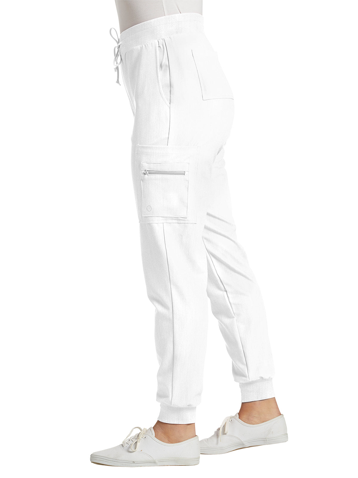 Women's 7-Pocket Mid-Rise Triple-Elastic Waist Jogger Pant