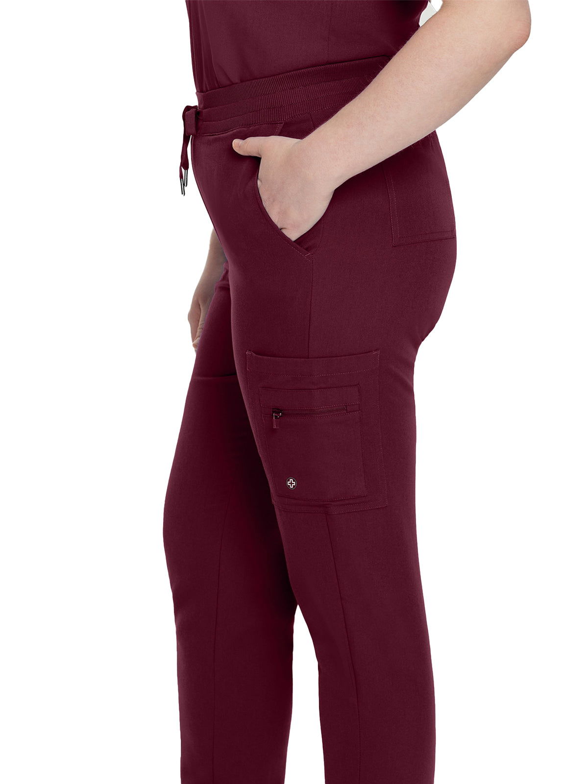 Women's 7-Pocket Mid-Rise Triple-Elastic Waist Jogger Pant