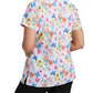 Women's 3-Pocket V-Neck Printed Scrub Top