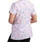 Women's 3-Pocket V-Neck Printed Scrub Top