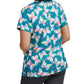 Women's 3-Pocket V-Neck Printed Scrub Top