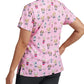 Women's 3-Pocket V-Neck Printed Scrub Top