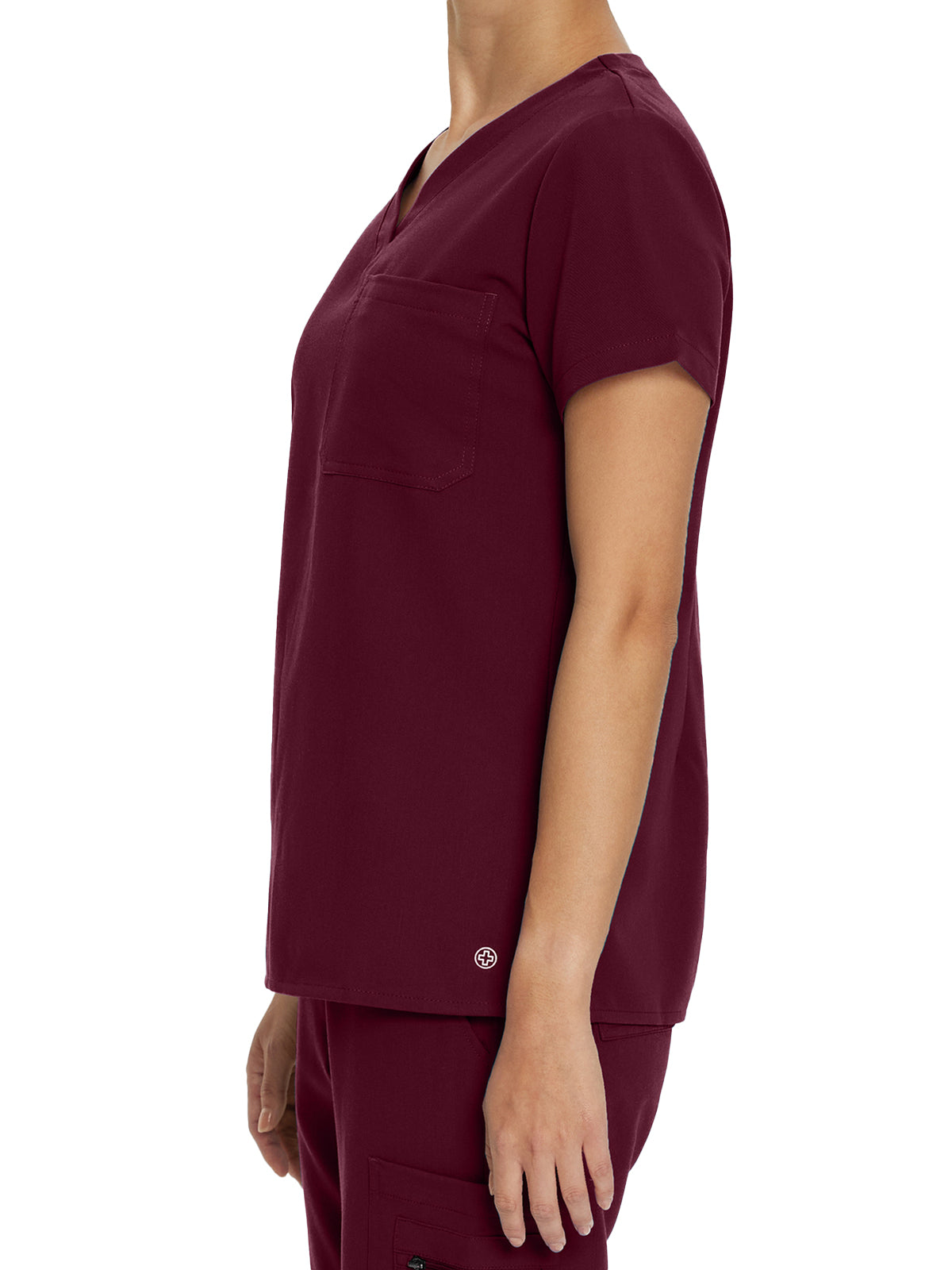 Women's 1-Pocket Tuckable V-Neck Scrub Top