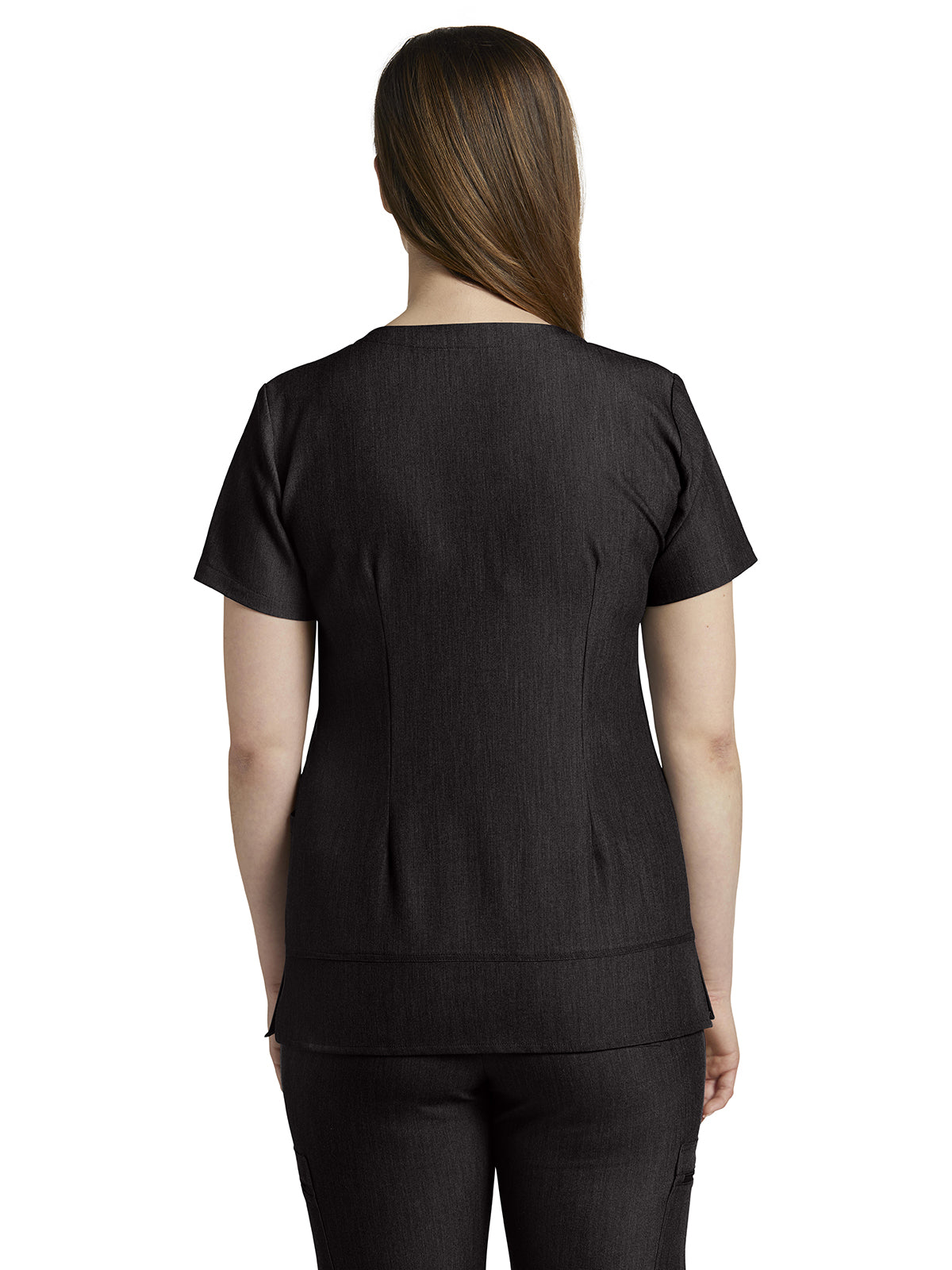 Women's 3-Pocket Stylized Seam V-Neck Top