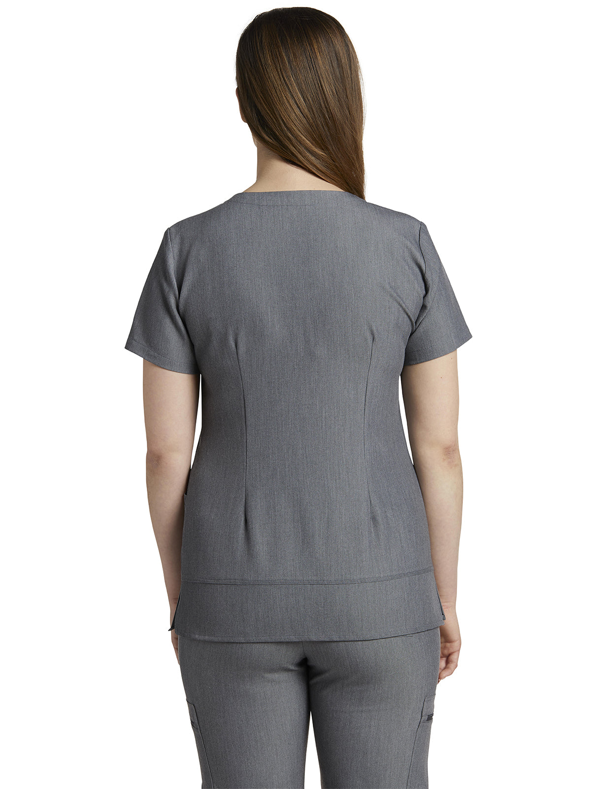 Women's 3-Pocket Stylized Seam V-Neck Top