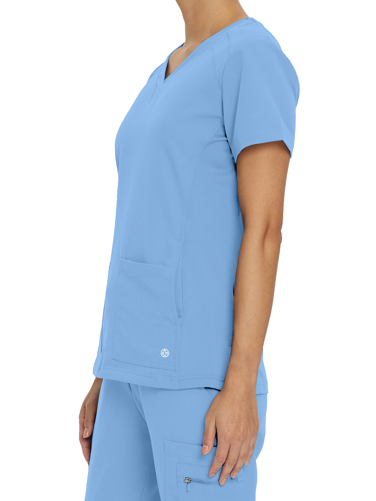 Women's 4-Pocket V-Neck Scrub Top