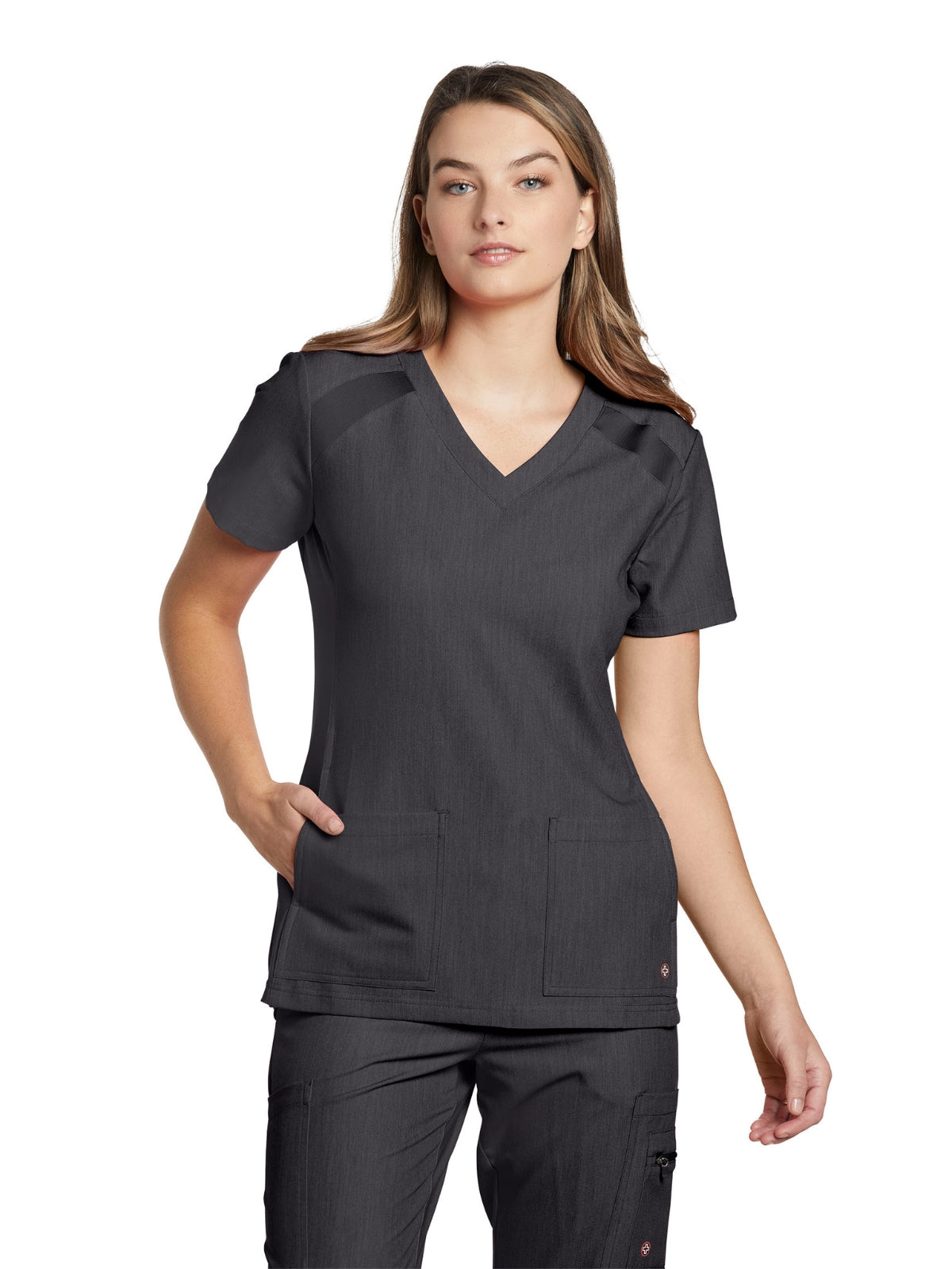 Women's 4-Pocket V-Neck Scrub Top