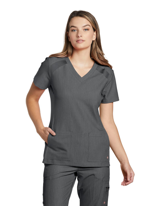 Women's 4-Pocket V-Neck Top