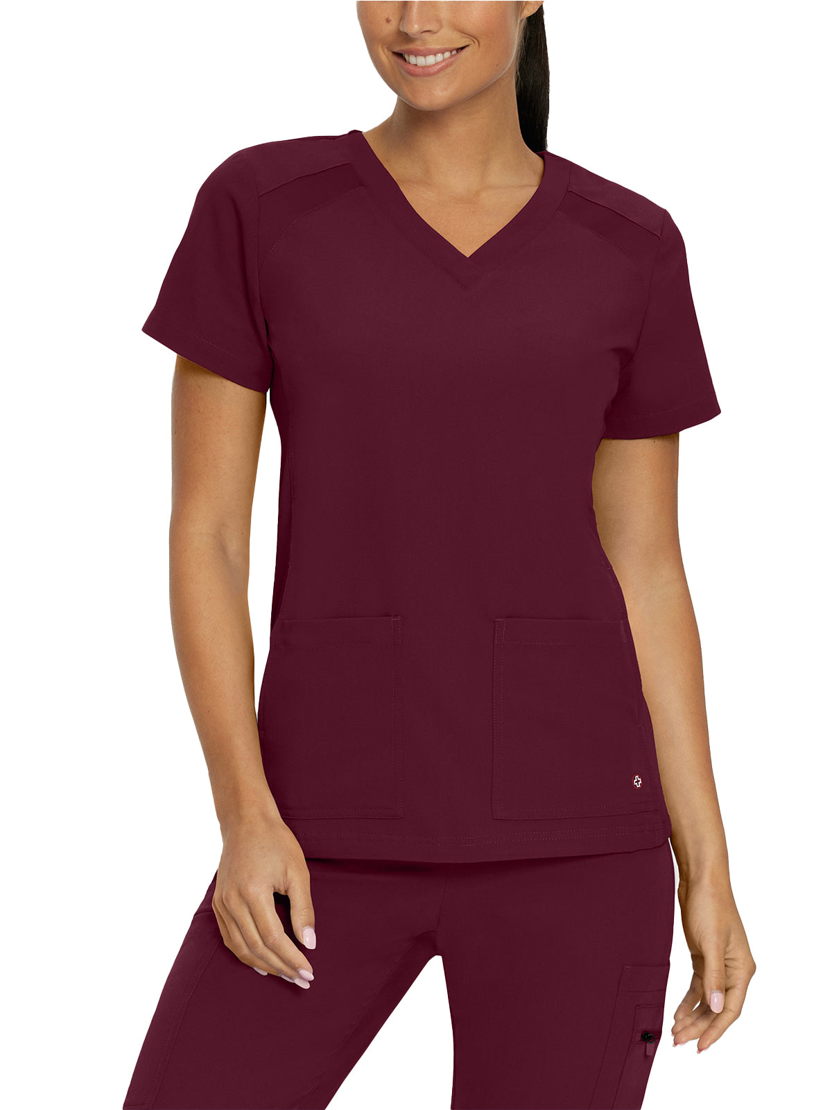 Women's 4-Pocket V-Neck Scrub Top