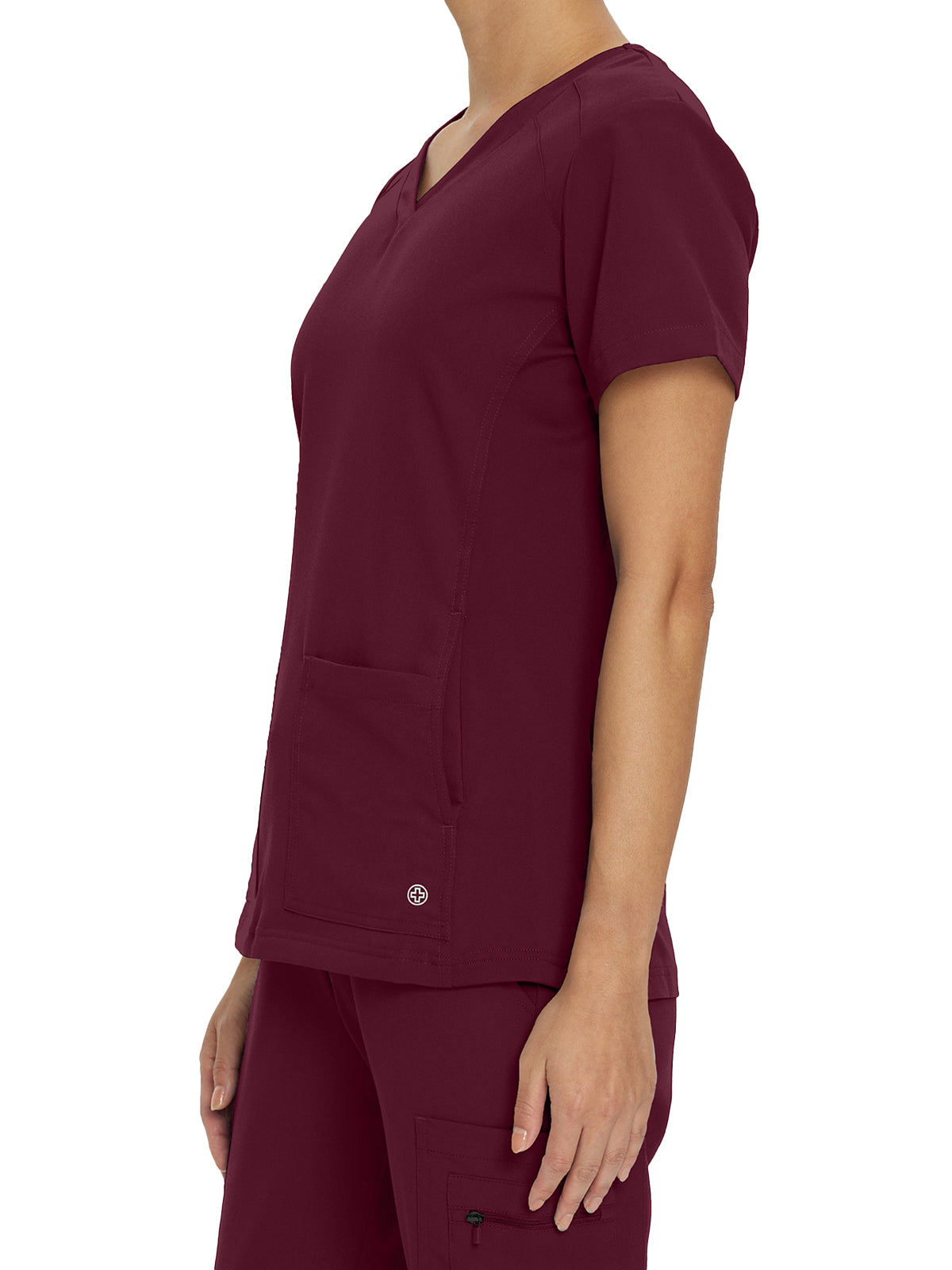 Women's 4-Pocket V-Neck Scrub Top