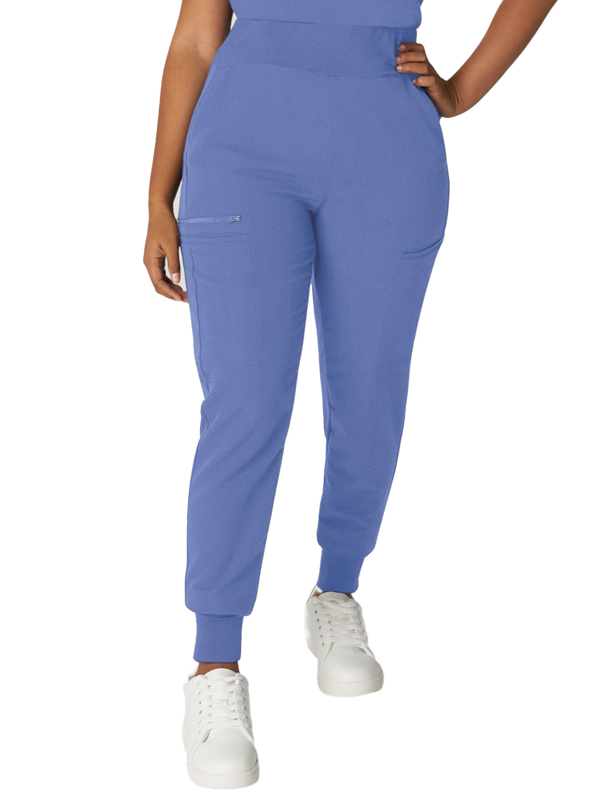 Women's 7-Pocket High-Rise Yoga Waist Jogger Scrub Pant