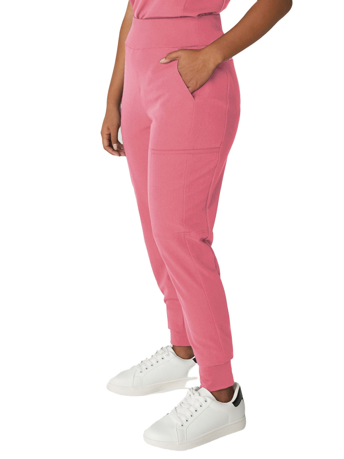 Women's 7-Pocket High-Rise Yoga Waist Jogger Scrub Pant