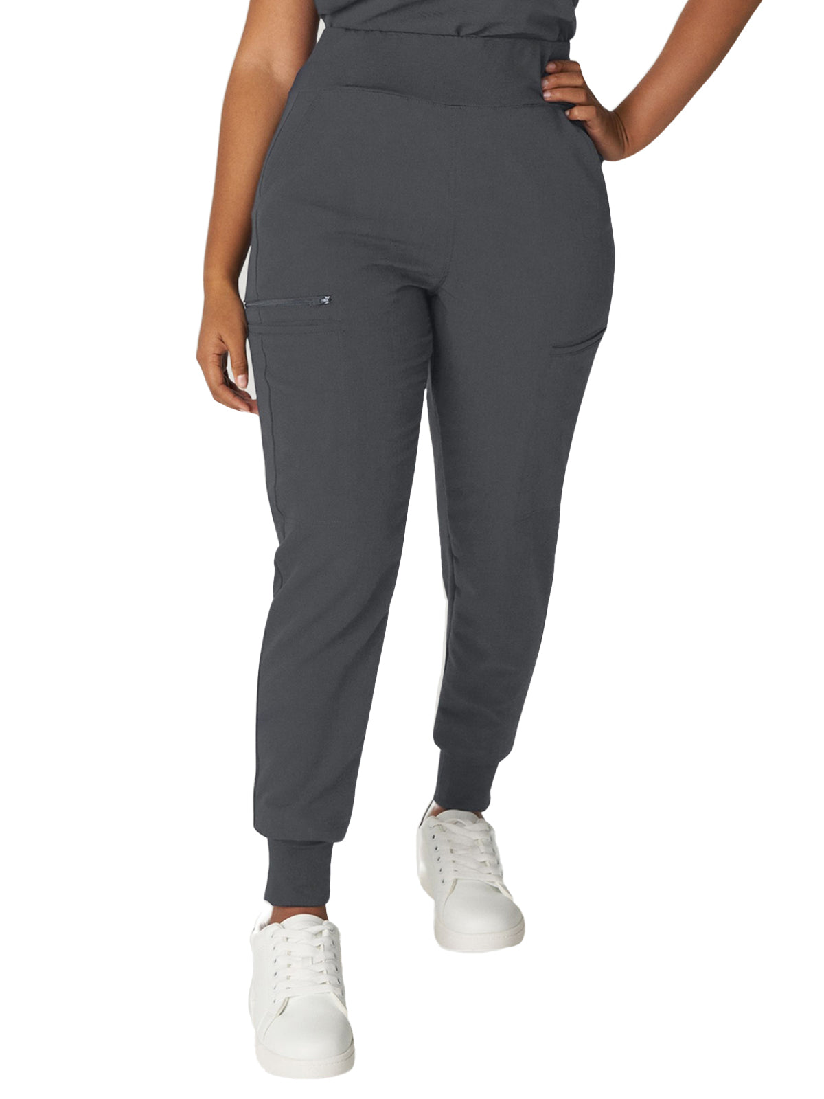 Women's 7-Pocket High-Rise Yoga Waist Jogger Scrub Pant