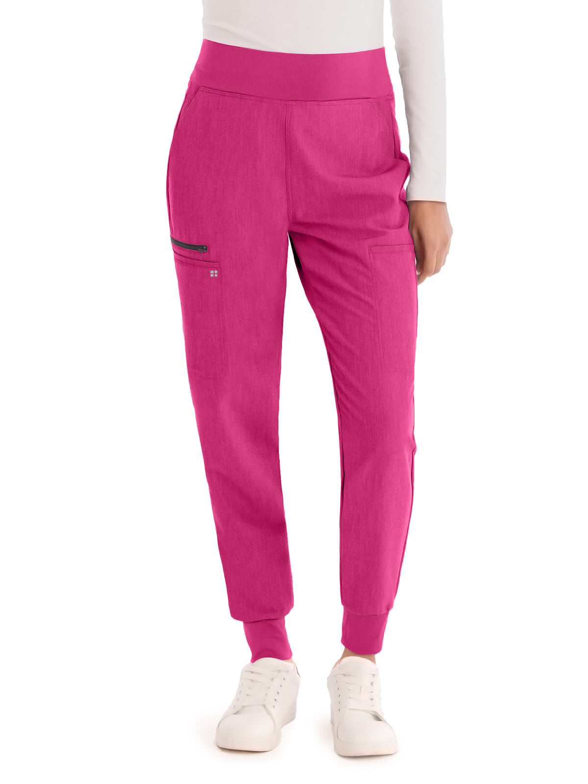 Women's 7-Pocket High-Rise Yoga Waist Jogger Scrub Pant