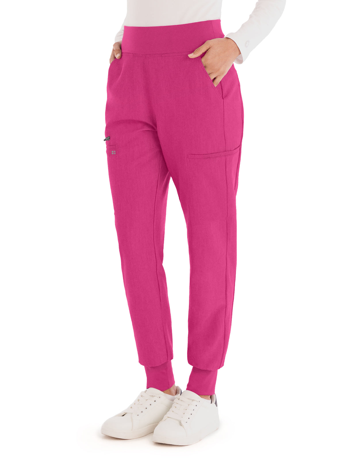 Women's 7-Pocket High-Rise Yoga Waist Jogger Scrub Pant