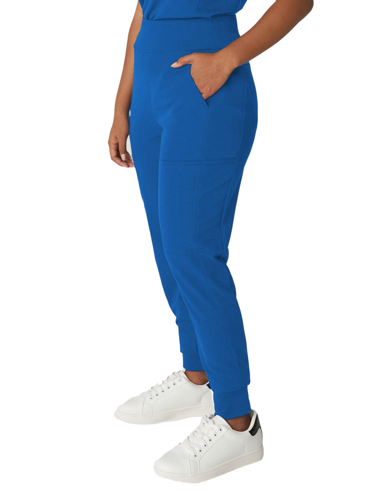 Women's 7-Pocket High-Rise Yoga Waist Jogger Scrub Pant