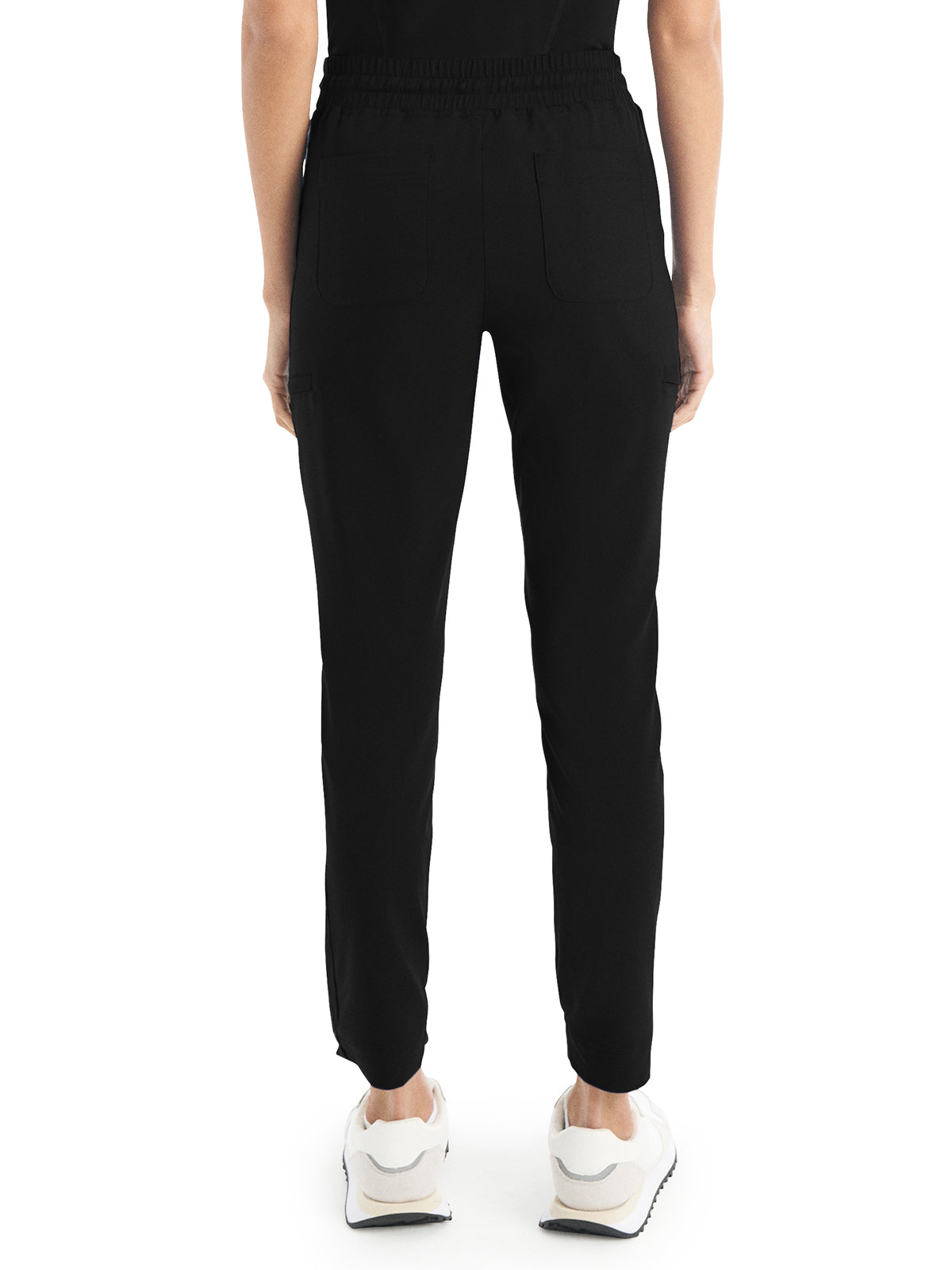 Women's 6-Pocket Hi-Low Leg Cuffs Jogger Scrub Pant