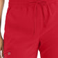 Women's 6-Pocket Hi-Low Leg Cuffs Jogger Pant - WB415 - Racing Red