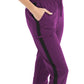 Women's 6-Pocket Hi-Low Leg Cuffs Jogger Scrub Pant